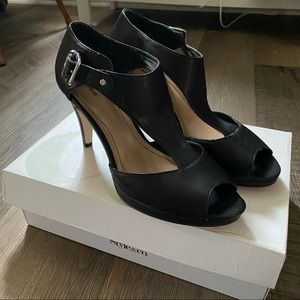 New With Tags Style & Co. Black Peep Toe Sandal Heels